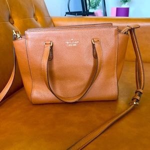 Kate Spade Camel Medium Tote with Detachable Strap